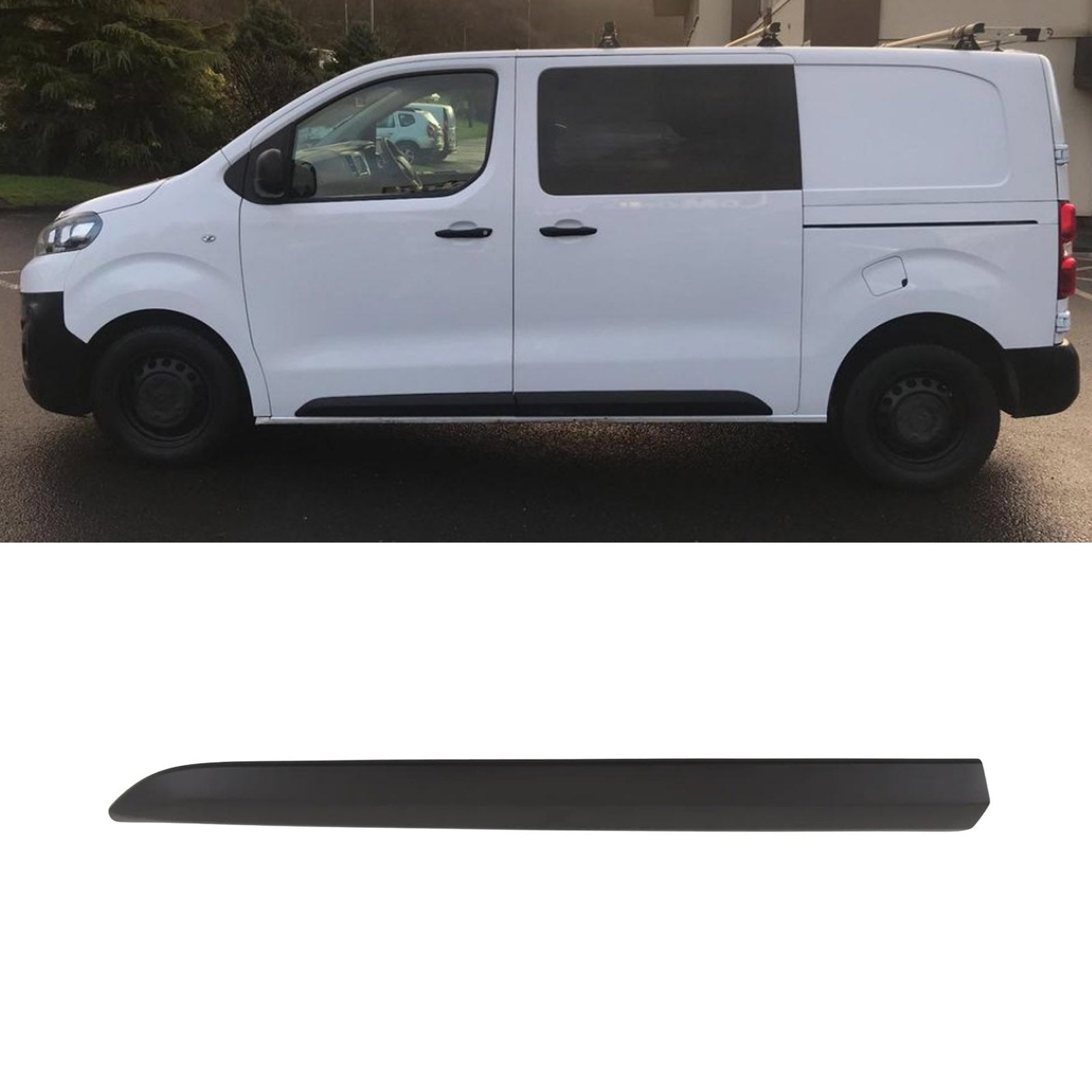 For Citroen Dispatch 2016- Front Door Moulding Trim Black Passenger  Side