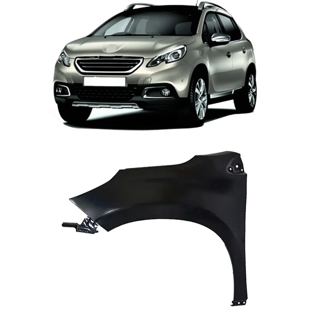 Fits Peugeot 2008 2013-2020 Front Wing Primed No Wheel Arch Moulding Passenger Side - image 2