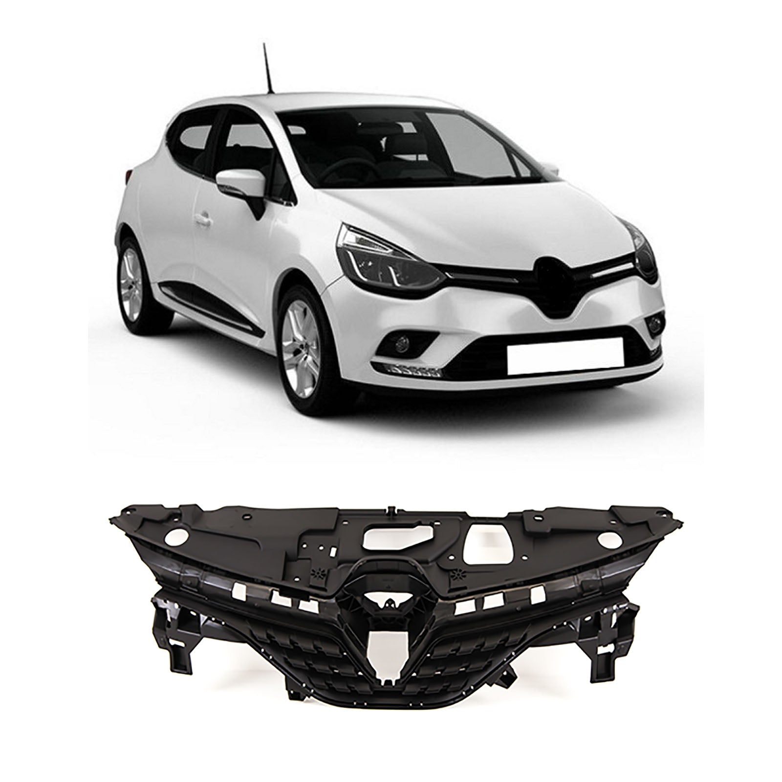 For Renault Clio 2019- Front Bumper Main Grille Center Section