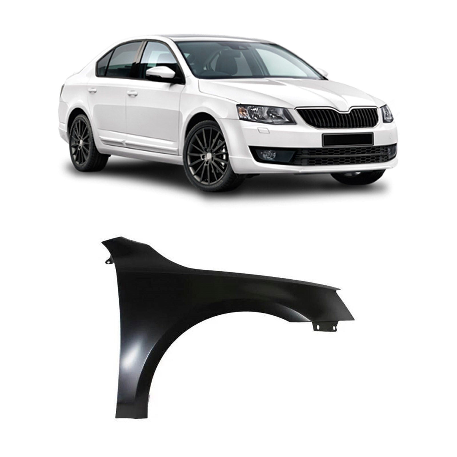 Fits Skoda Octavia 2013-2017 Front Wing Primed Driver Side