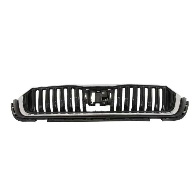 For Skoda Octavia 2020-2024 Front Bumper Main Grille Mat Black Textured With Chrome Moulding - image 5