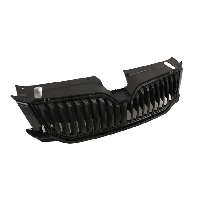 Fits Skoda Octavia 2013-2017 Front Bumper Main Grille Mat Black Without Moulding - image 2