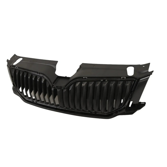 Fits Skoda Octavia 2013-2017 Front Bumper Main Grille Mat Black Without Moulding - image 3