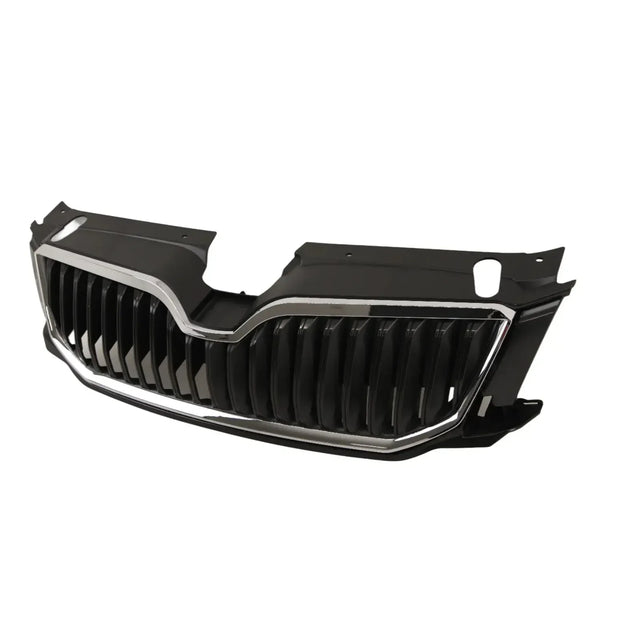 For Skoda Octavia 2013- 2017 Front Bumper Upper Grille With Chrome Trim - image 3