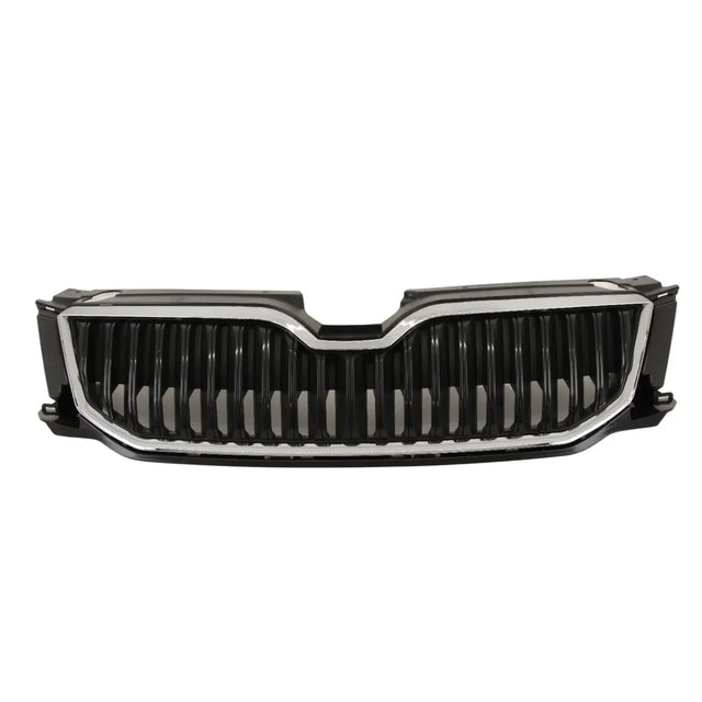 For Skoda Octavia 2013- 2017 Front Bumper Upper Grille With Chrome Trim - image 4