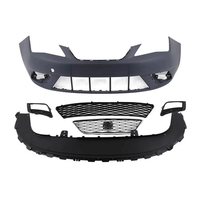 Fits Seat Ibiza 2012-2015 Front Bumper Primed Complete Kit - tradevehicleparts.co.uk