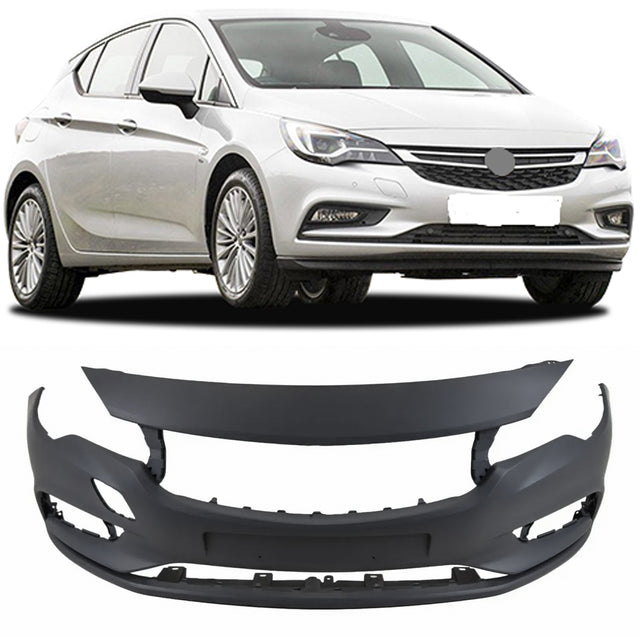 Fits Vauxhall Astra K 5Dr 2015-2019 Front Bumper Primed W/O Sensor Hole & Park Assist - image 2
