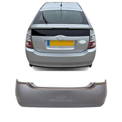 Fits Toyota Prius 2004-2009 Rear Bumper Primed No Pdc - tradevehicleparts.co.uk