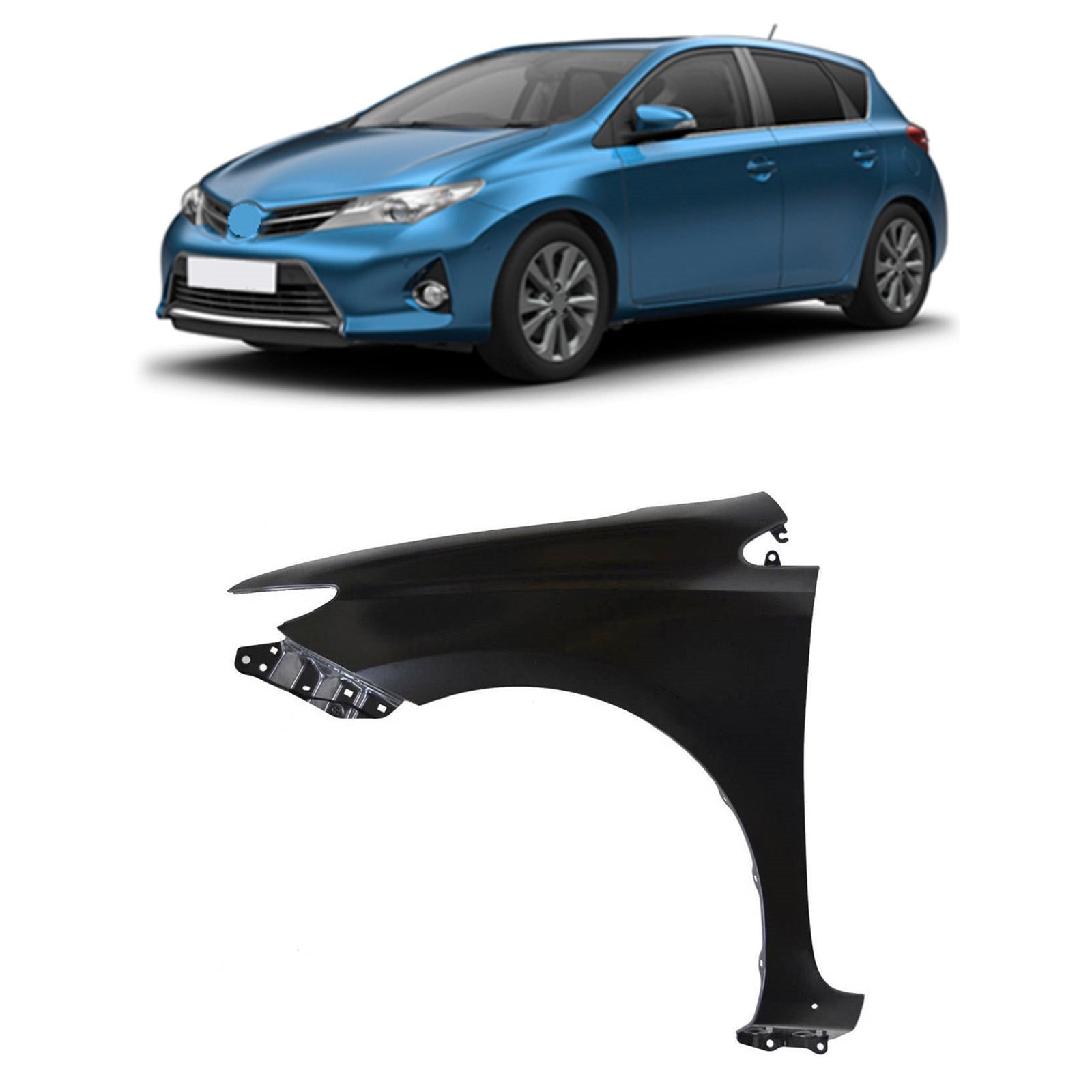 Fits Toyota Auris 2013-2015 Front Wing Primed Passenger Side