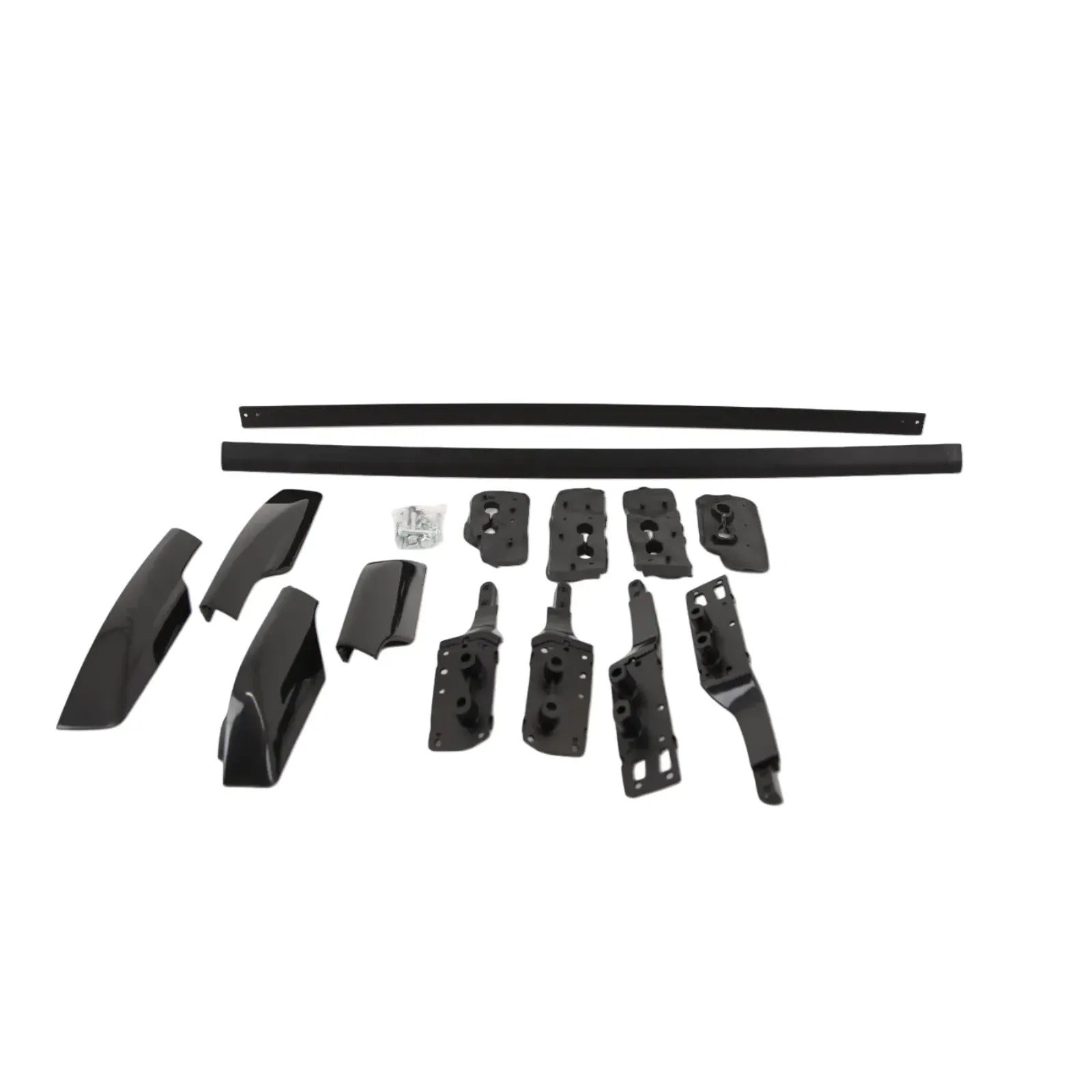 For Toyota RAV 4 2006-2012 Roof Rails & Cross Bars Rack Aluminium Set Black