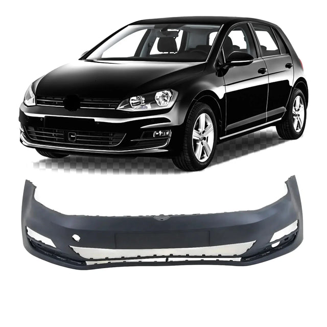 Fits VW Golf Mk7 2013­ Front Bumper Primed No Pdc No Washer Holes - image 2