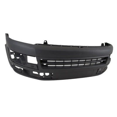 Fits VW Transporter T5.1 T6 2010-2015 Front Bumper Black Textured No Pdc Or Washer Holes - tradevehicleparts.co.uk