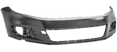 Fits VW Tiguan 2011-2016 Front Bumper Primed No Washer Or PDC Holes & Without Tow Eye Cover - tradevehicleparts.co.uk