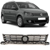 Fits VW Touran 2010-2015 Front Grille Black With Chrome Moulding  thumbnail