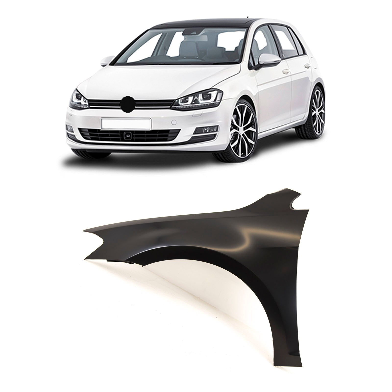 Fits VW Golf Mk7 2013-2016 Front Wing Primed Passenger Side