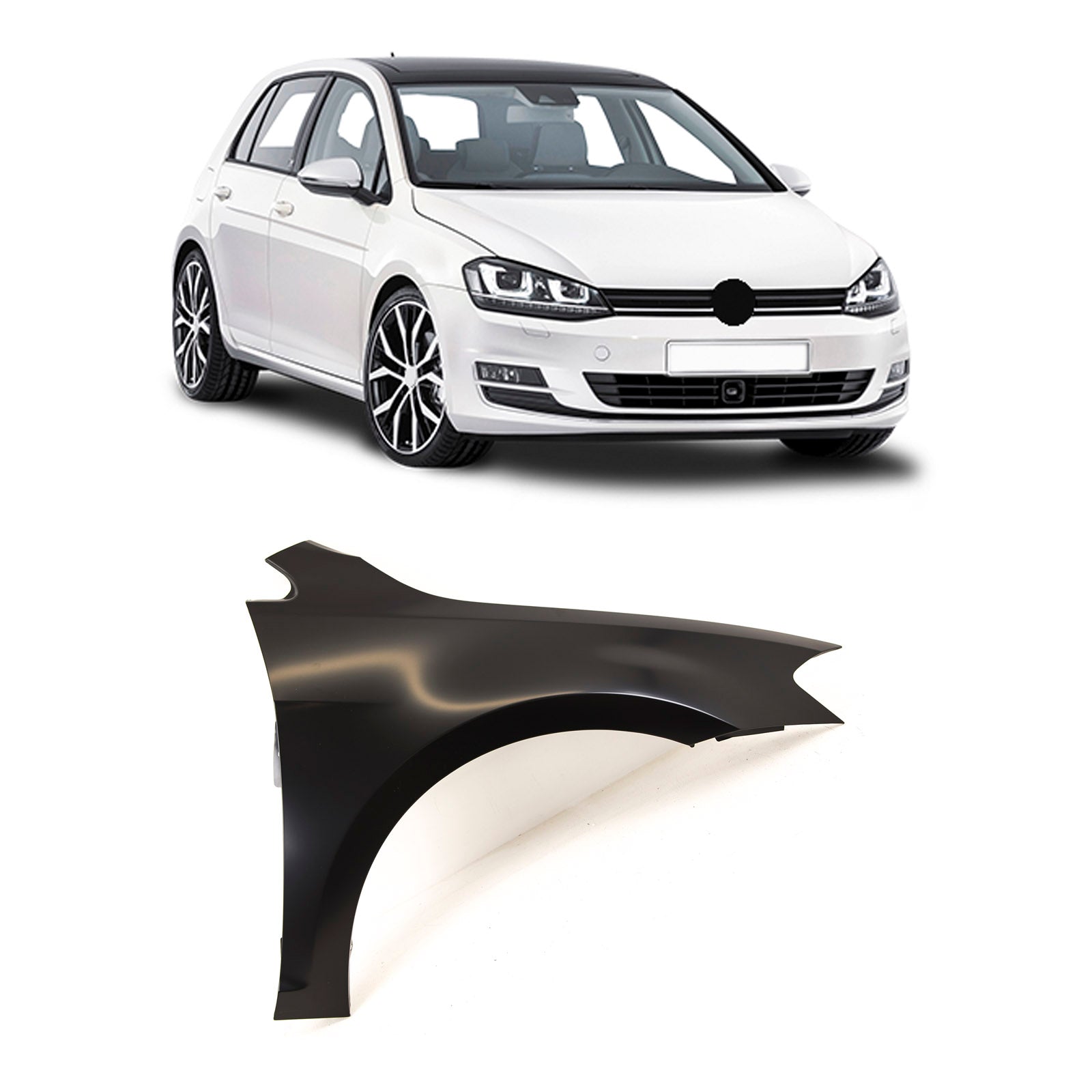 Fits VW Golf Mk7 2013-2016 Front Wing Primed Driver Side
