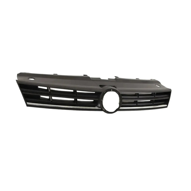 Fits VW Polo 2014- Front Grille Mat-Black With Chrome Moulding - image 3