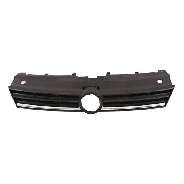 Fits VW Polo 2014- Front Grille Mat-Black With Chrome Moulding - image 5