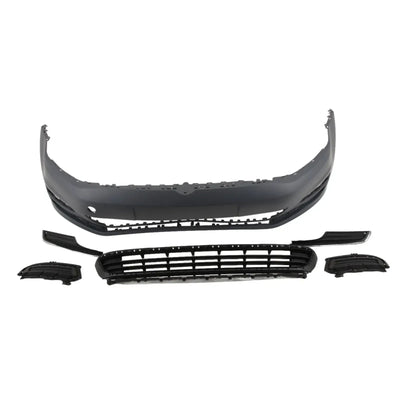 Vw Golf MK7 2012-2017 Front Bumper Complete Kit No PDC & Washer Holes Primed - tradevehicleparts.co.uk