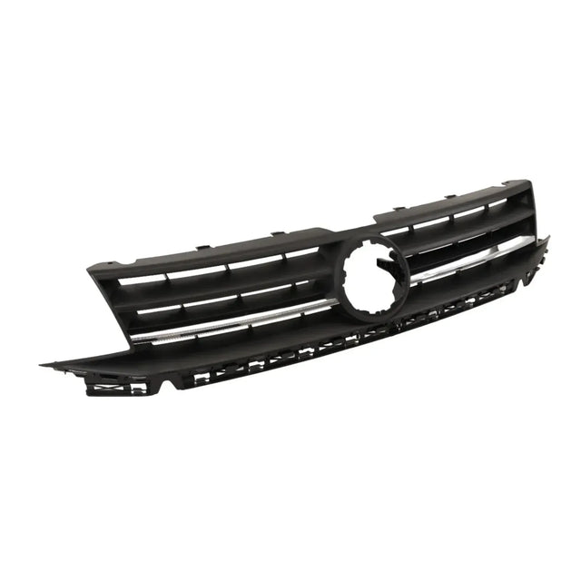 Fits Vw Caddy 2015-2021 Front Bumper Main Grille Mat Black Textured With Chrome Moulding - image 3