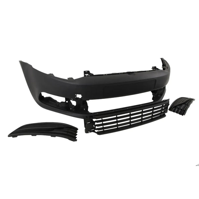 Fits VW Polo 2014-2017 Front Bumper Kit Complete No PDC & Washer Holes Primed - image 3