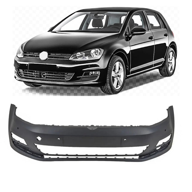 Fits VW Golf Mk7 2013-2017 Front Bumper Primed With 4 Sensor & 2 PDC Holes - image 2
