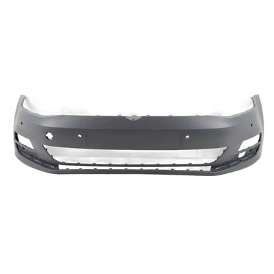 Fits VW Golf Mk7 2013-2017 Front Bumper Primed With 4 Sensor & 2 PDC Holes - tradevehicleparts.co.uk