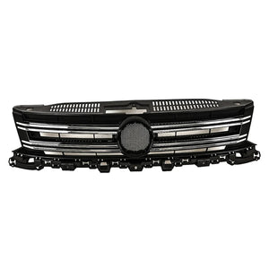 Fits VW Tiguan 2011-2016 Front Main Grille With Chrome Moulding Black