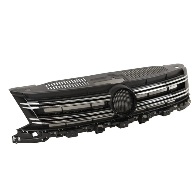 Fits VW Tiguan 2011-2016 Front Main Grille With Chrome Moulding Black - image 4