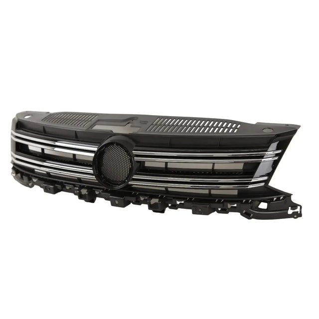 Fits VW Tiguan 2011-2016 Front Main Grille With Chrome Moulding Black - image 3