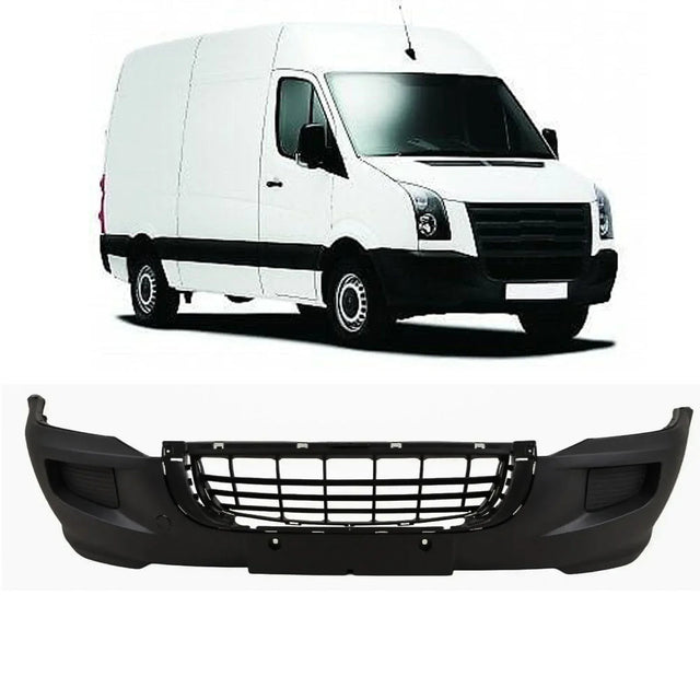Fits VW Crafter 2006-2017 Front Bumper Black - image 2