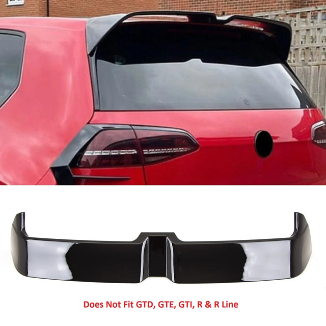 Fits VW Golf MK7 MK7.5 2013-2020 Rear Roof Boot Lip Spoiler Gloss Black - image 2