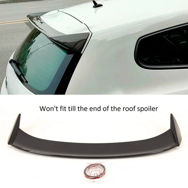 Fits VW Scirocco 2008-2014 Rear Roof Boot Lip Spoiler Carbon Look Standard Models - image 2