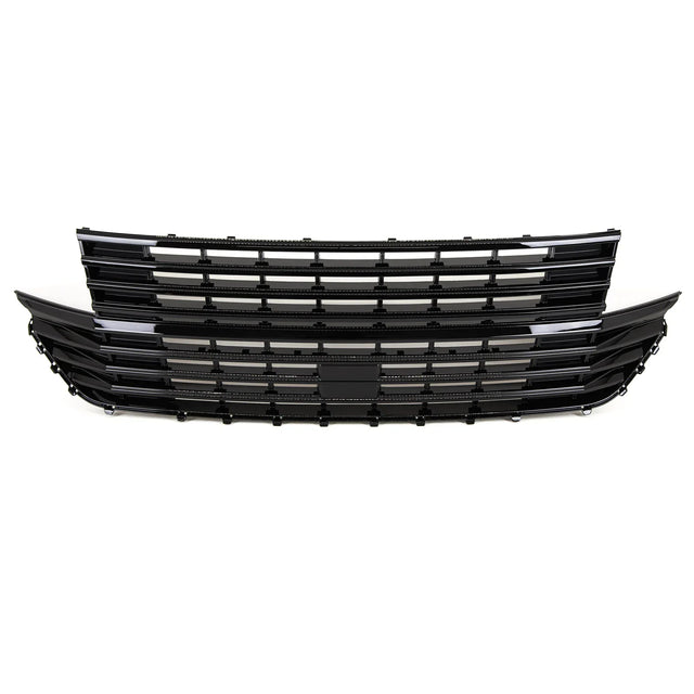 Fits VW Transporter 2020- T6.1 Front Centre Grille Gloss Black Badgeless - image 2