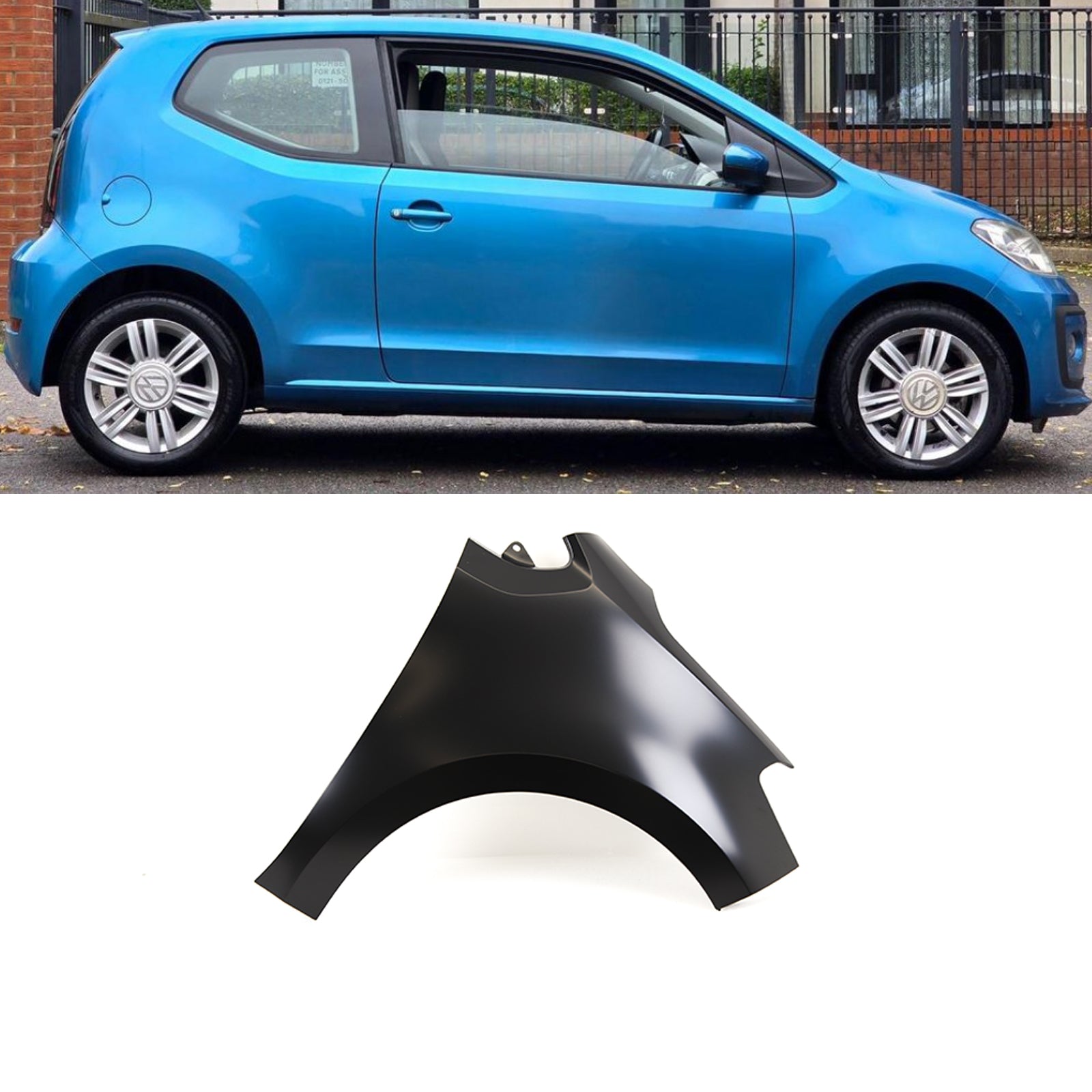 VW UP 2016- Front Wing Primed Driver Side