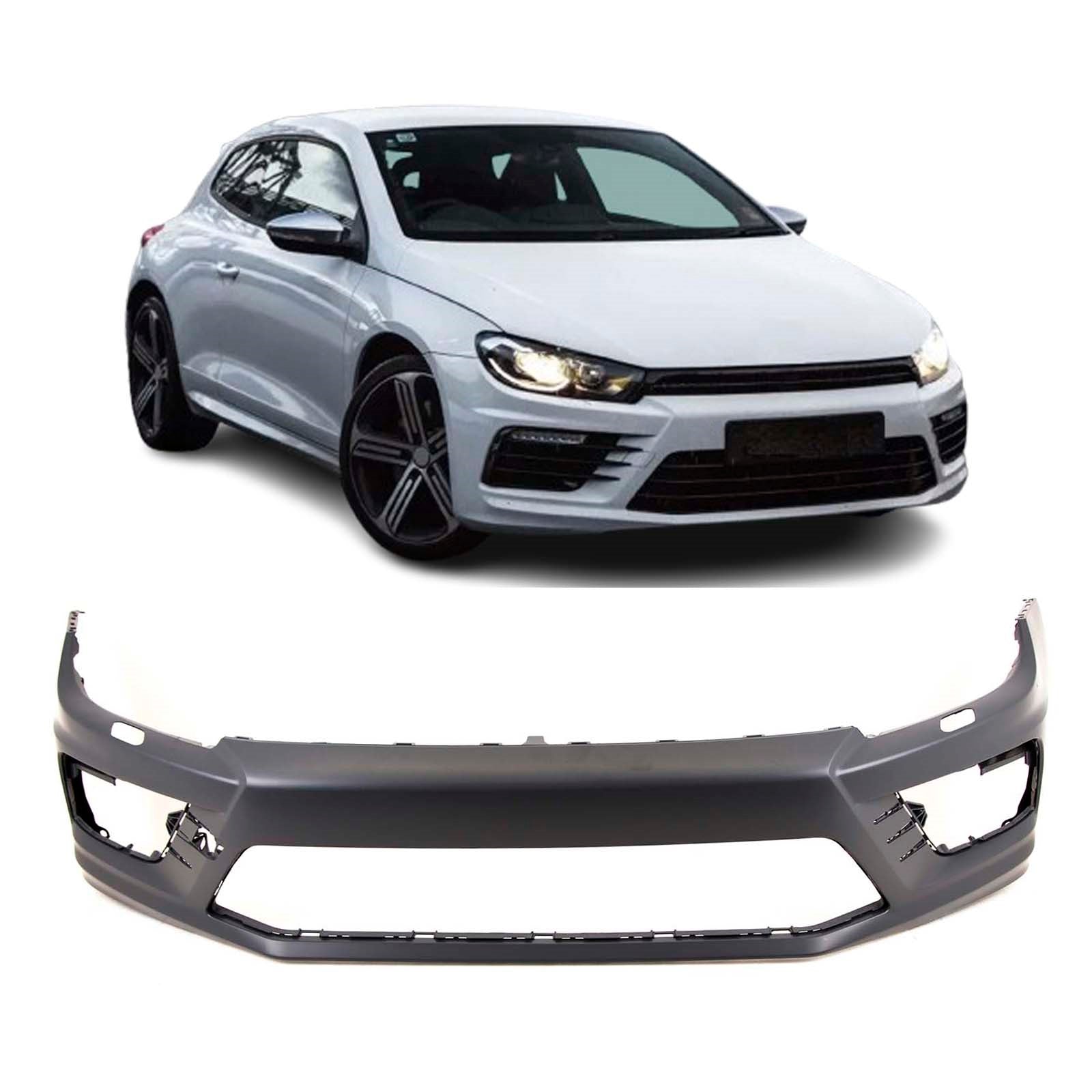 For VW Scirocco R 2015-2018 Front Bumper With Headlight Washer Holes Primed