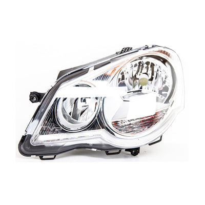 Fits VW Polo 2005-2009 Headlamp Headlight Chrome Passenger Side Standard Models