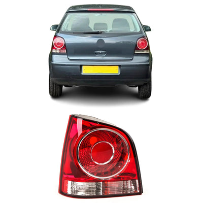 For VW Polo 9N3 2005-2009 Rear Light Lamp Passenger Side Hatchback Models Only - tradevehicleparts.co.uk