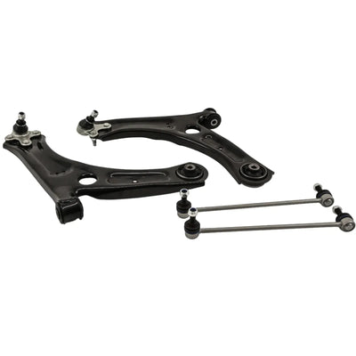VW Caddy 2010-2020 Front Lower Suspension Wishbone Control Arms & Drop Links Pair - tradevehicleparts.co.uk
