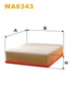 WIX Air Filter WA6343 thumbnail