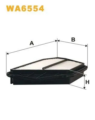 Wix Air Filter WA6554 - tradevehicleparts.co.uk