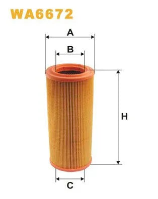 Wix Air Filter WA6672 - tradevehicleparts.co.uk