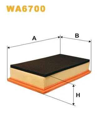 Wix Air Filter WA6700 - tradevehicleparts.co.uk