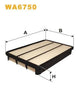 WIX Air Filter WA6750 thumbnail
