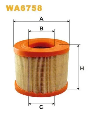 Wix Air Filter WA6758 - tradevehicleparts.co.uk