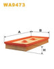 WIX Air Filter WA9473 thumbnail