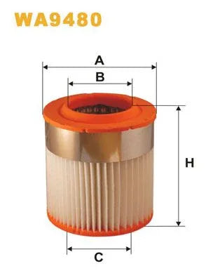 Wix Air Filter WA9480 - tradevehicleparts.co.uk