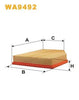 WIX Air Filter WA9492 thumbnail