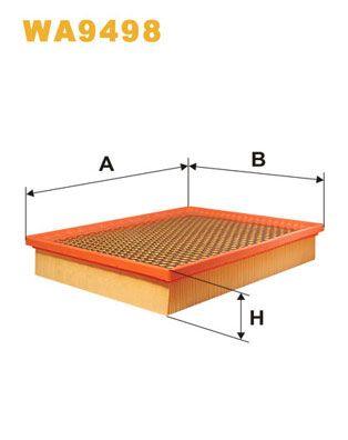 Wix Air Filter WA9498 - tradevehicleparts.co.uk