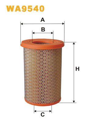 Wix Air Filter WA9540 - tradevehicleparts.co.uk